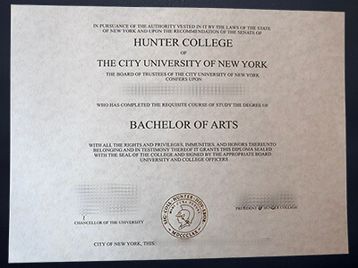 Buy Hunter College diploma