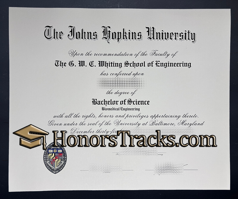 Order Johns Hopkins University diploma