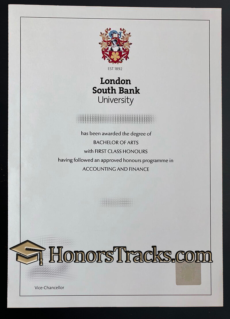 Buy London South Bank University diploma
