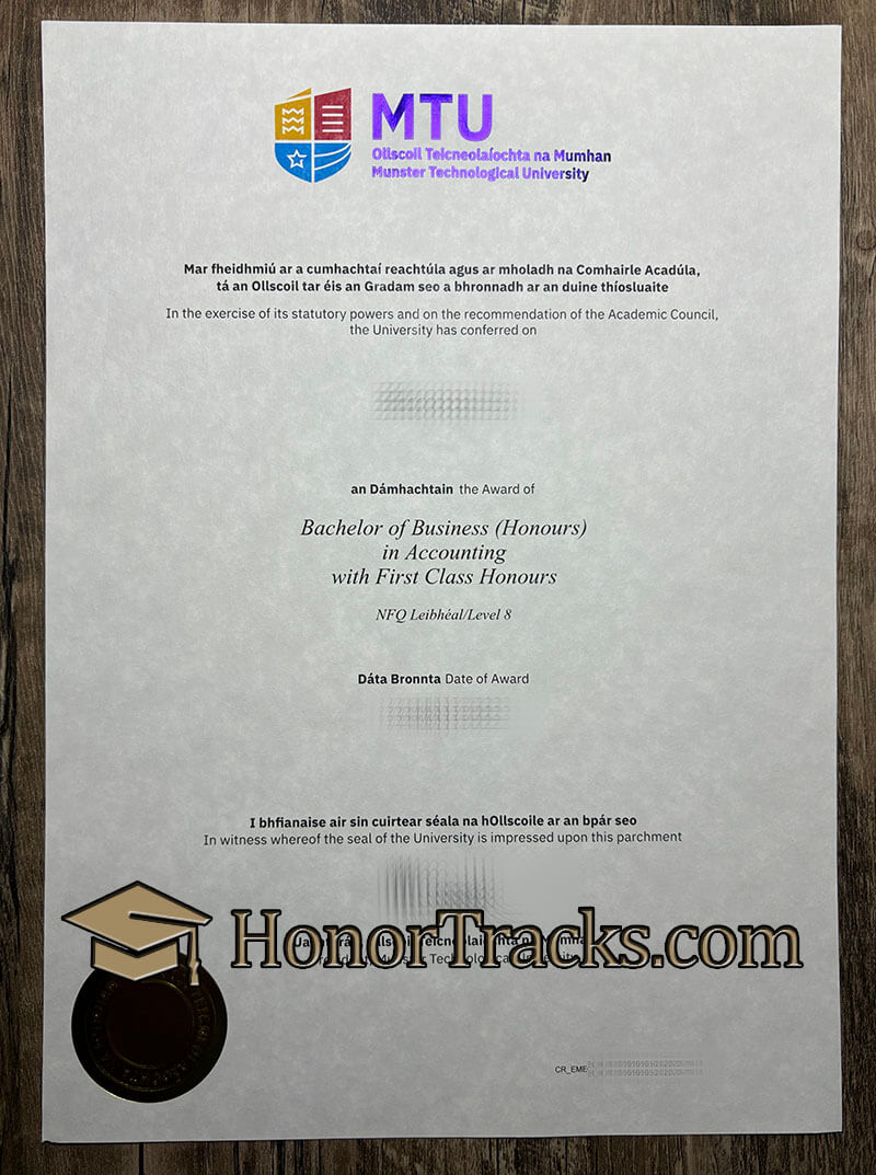 How to order Munster Technological University diploma?