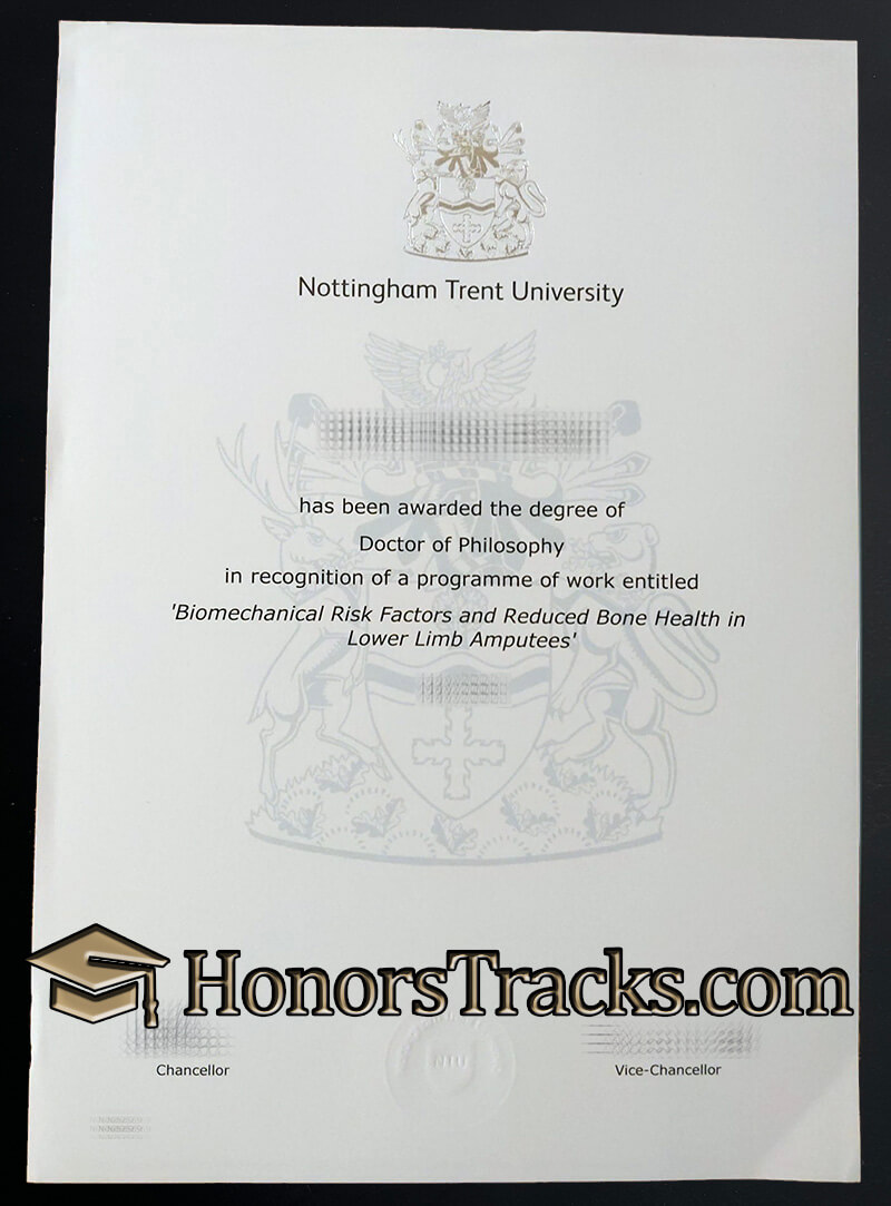 buy Nottingham Trent University diploma