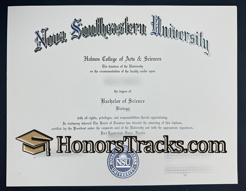 Where to order Nova Southeastern University diploma?