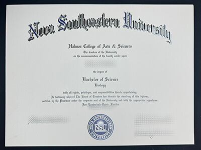 order Nova Southeastern University diploma