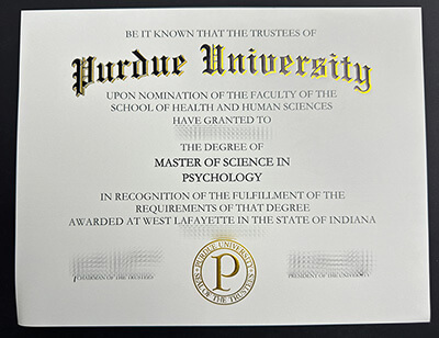 Make Purdue University diploma