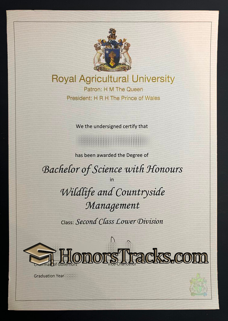 Order Royal Agricultural University diploma