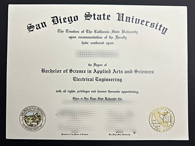 Buy San Diego State University diploma