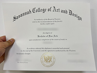 buy Savannah College of Art and Design diploma