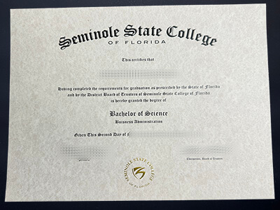 make Seminole State College of Florida diploma