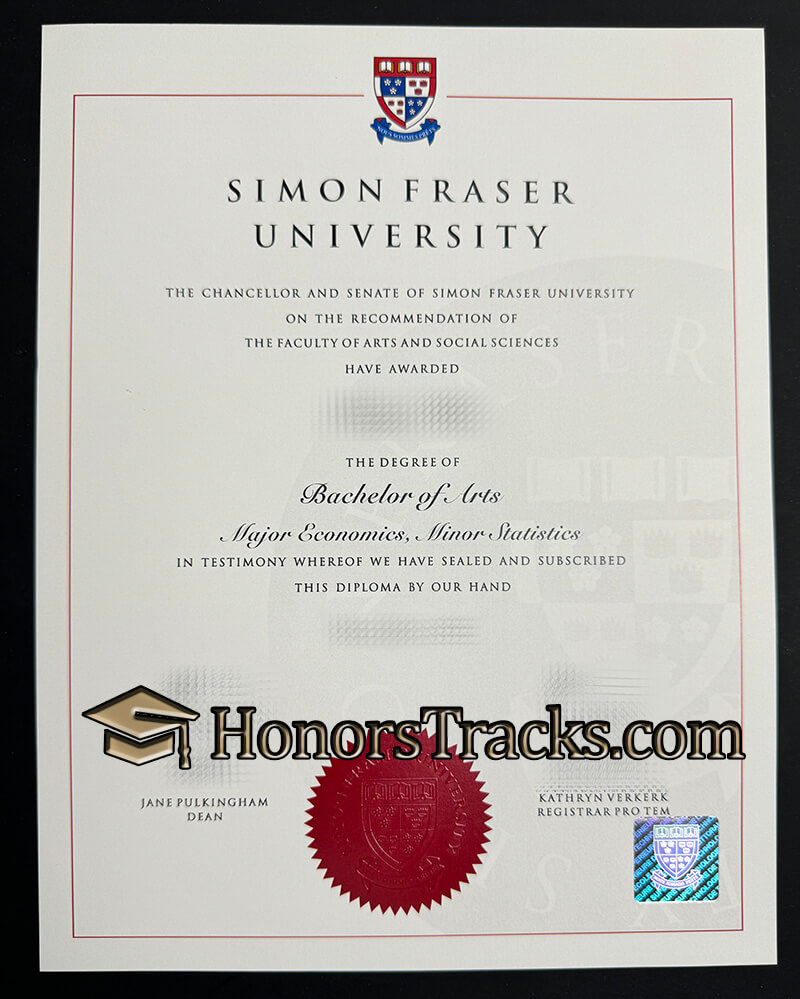 Buy Simon Fraser University diploma