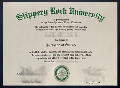 order Slippery Rock University diploma