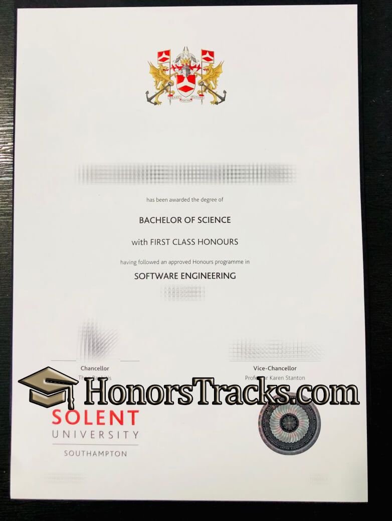 Order Solent University diploma