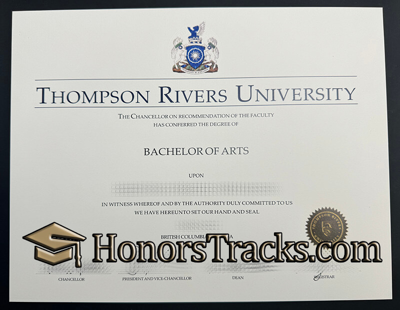 Buy Thompson Rivers University diploma
