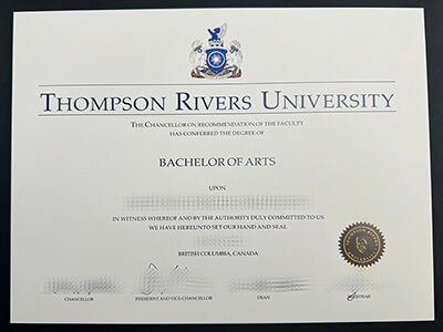 Buy Thompson Rivers University diploma