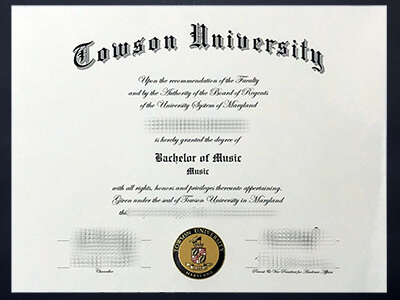 order Towson University certificate