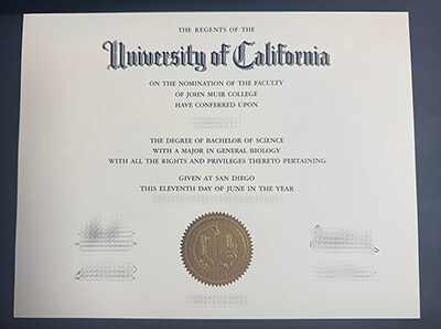 Buy UC San Diego diploma
