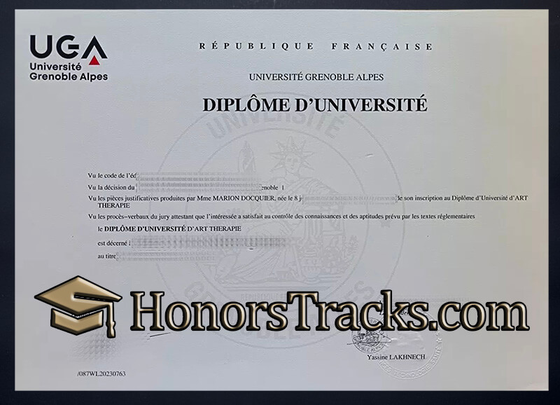 buy Universite Grenoble Alpes diploma