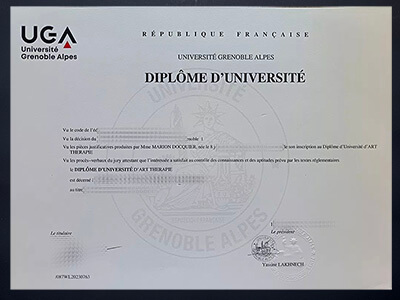 order Universite Grenoble Alpes diploma