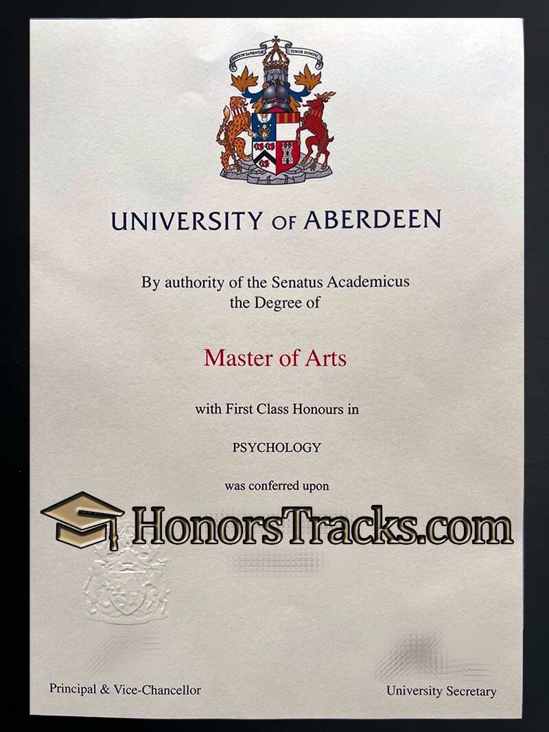 get University of Aberdeen diploma