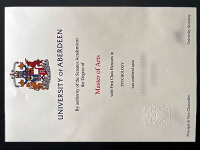 make University of Aberdeen diploma