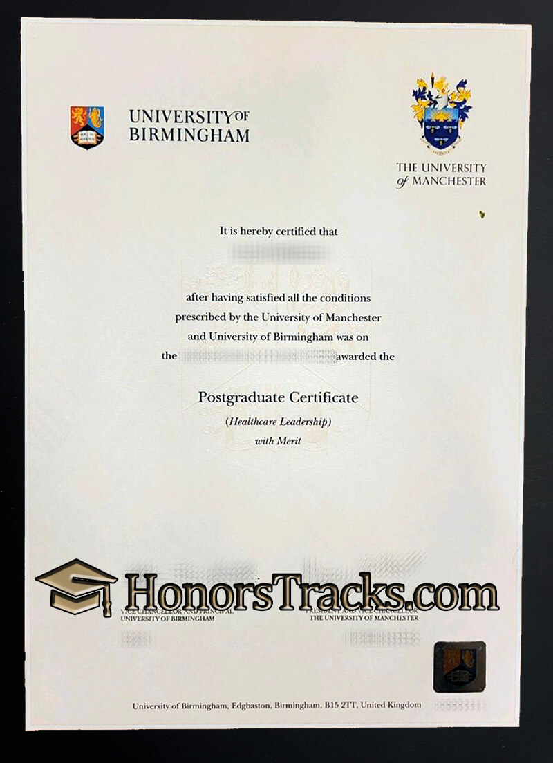 Buy University of Birmingham diploma