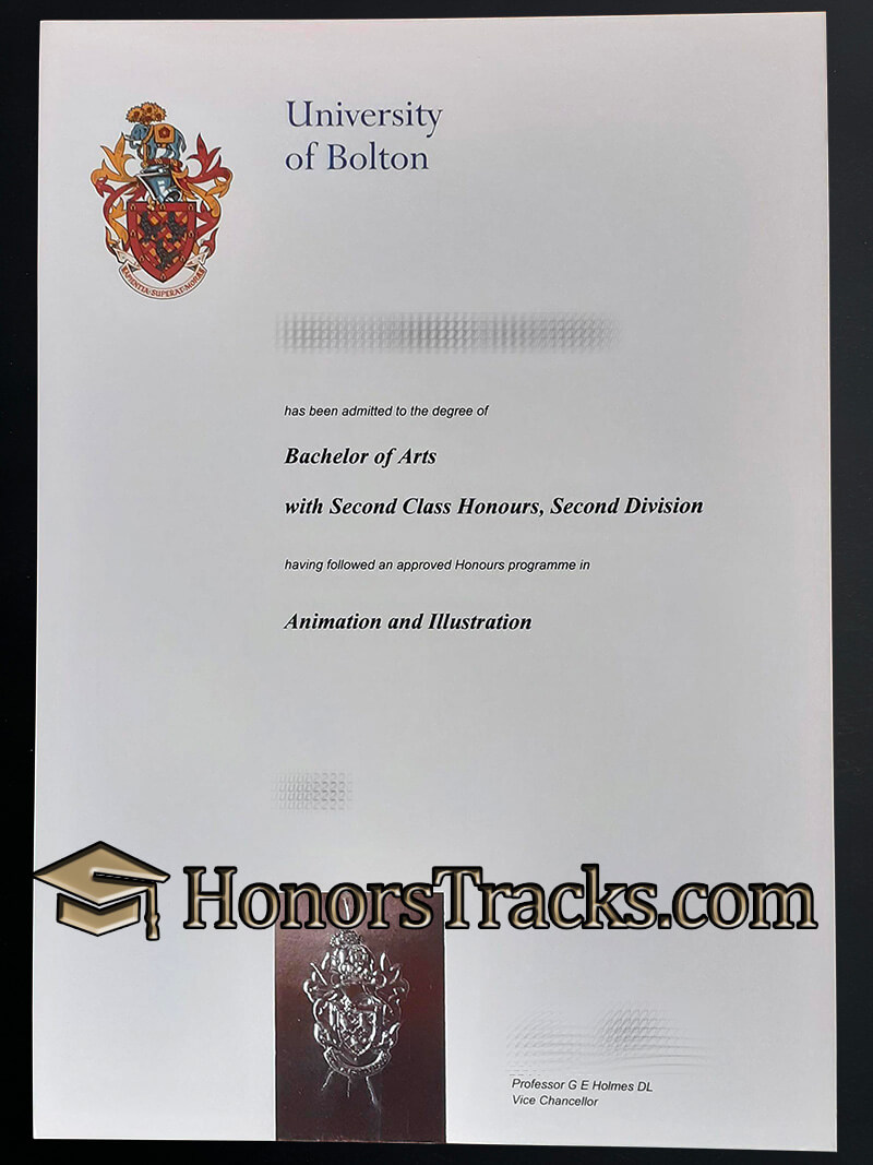 buy University of Bolton diploma