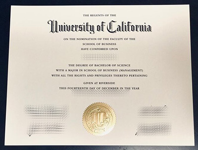 make UC Riverside diploma