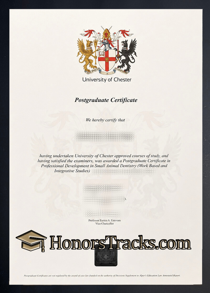 Buy University of Chester diploma