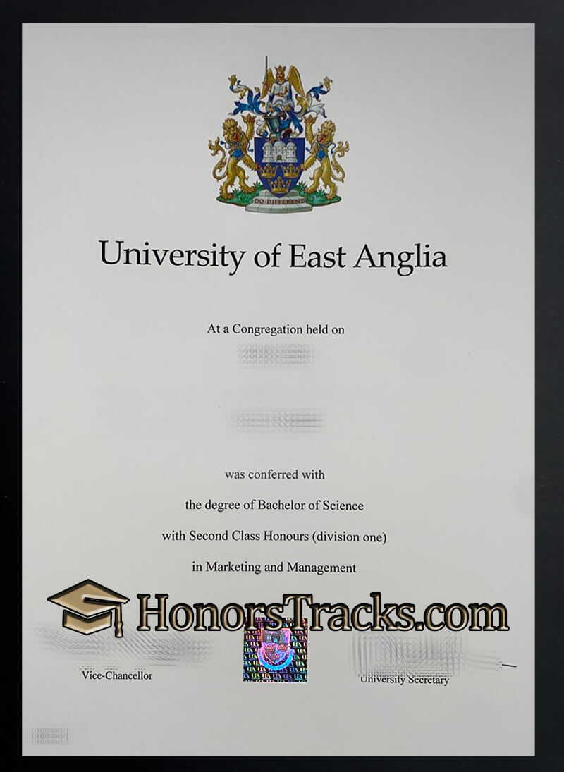 University of East Anglia diploma