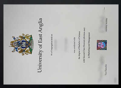 get University of East Anglia diploma