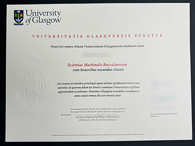 order University of Glasgow diploma