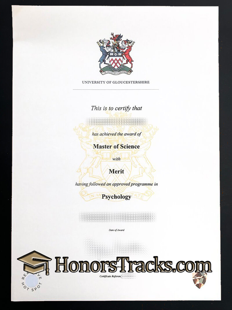 Order University of Gloucestershire diploma