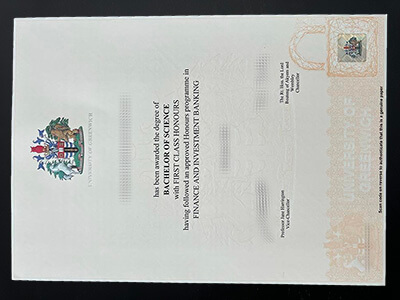 order University of Greenwich diploma