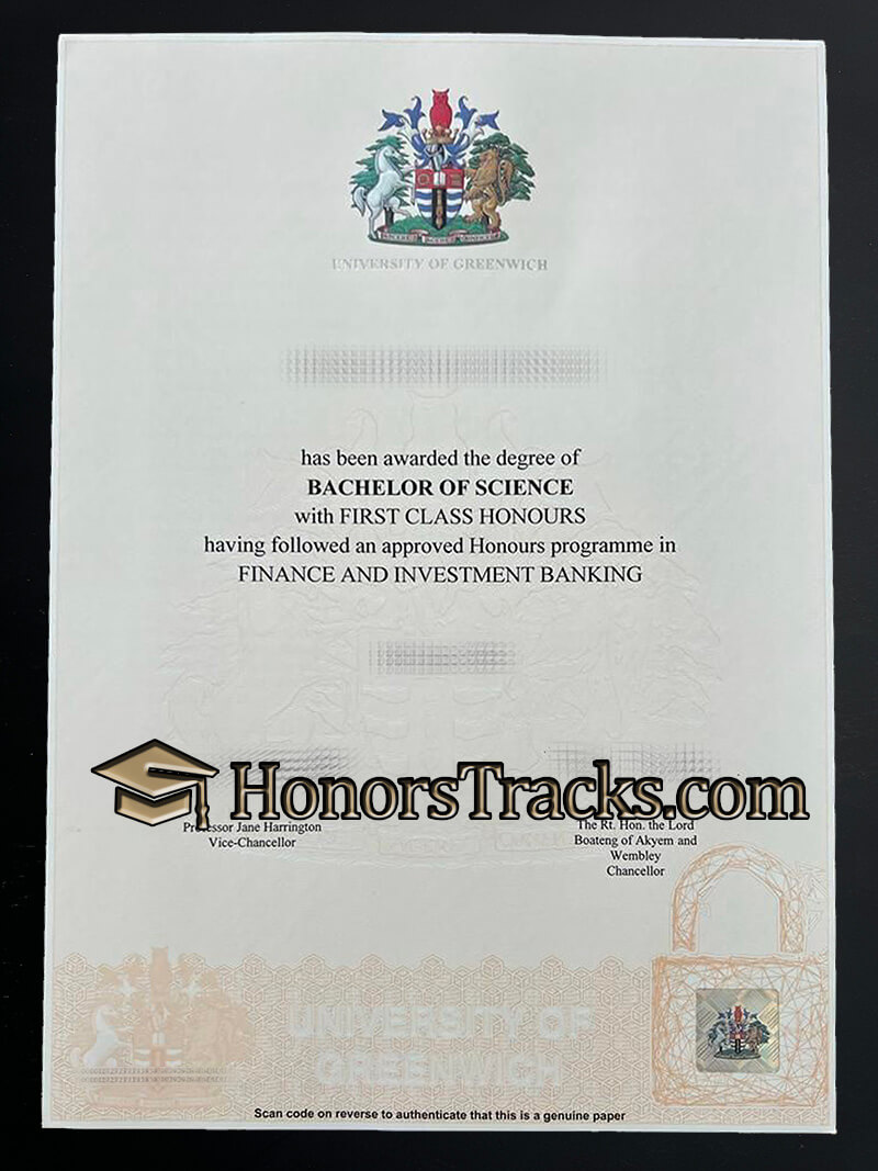 Buy University of Greenwich diploma