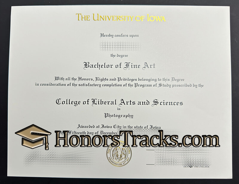 buy University of Iowa diploma