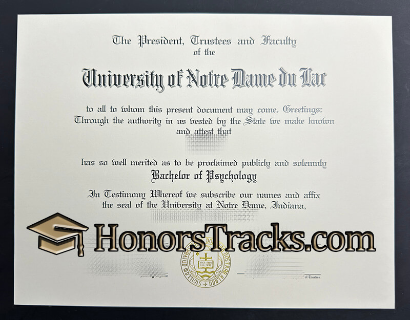 buy University of Notre Dame diploma