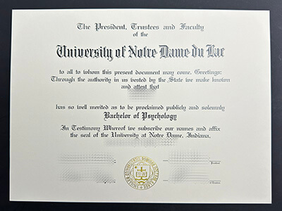 get University of Notre Dame degree