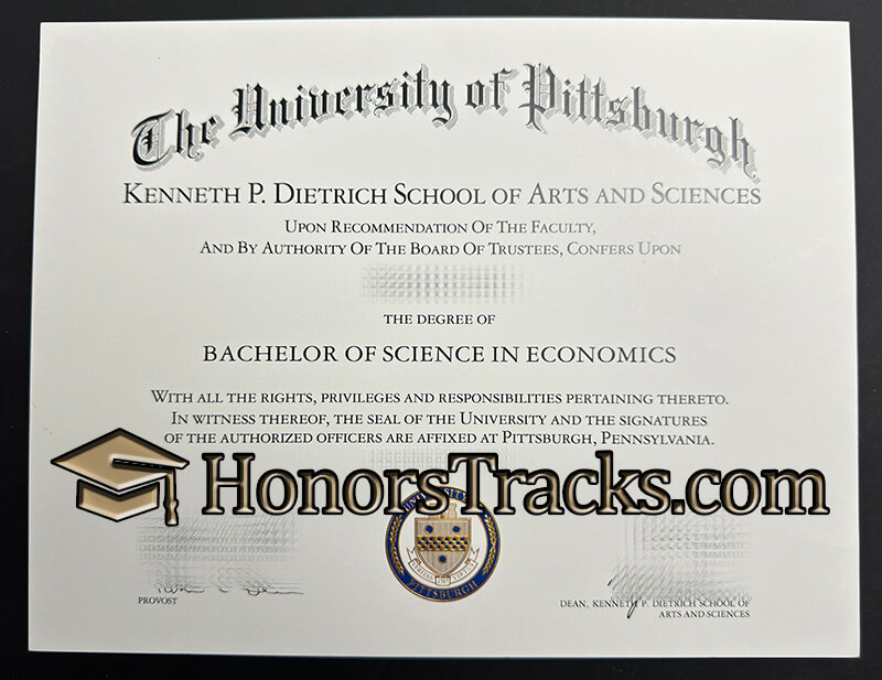 Order University of Pittsburgh diploma