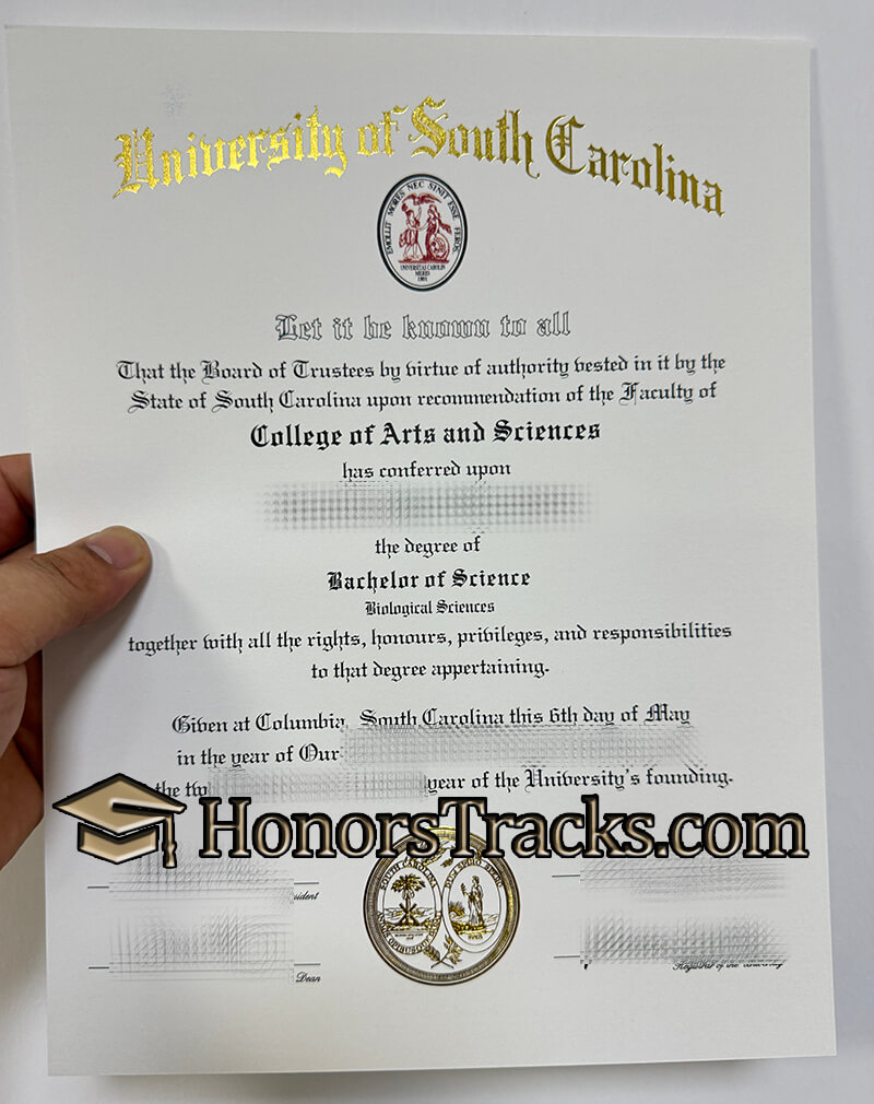 Buy University of South Carolina diploma