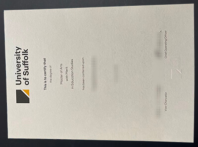 Make University of Suffolk diploma