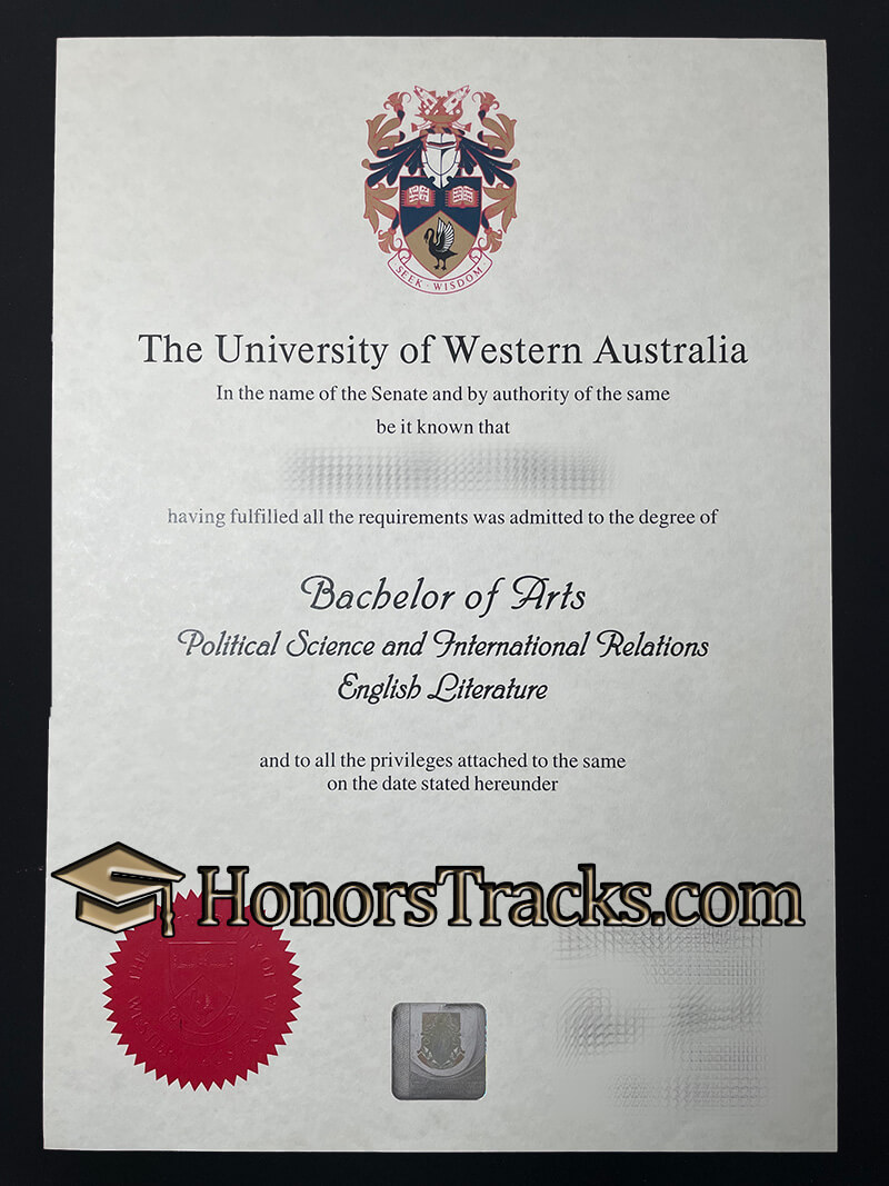 Buy University of Western Australia diploma