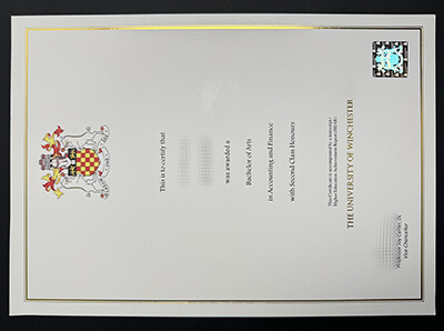 buy University of Winchester diploma