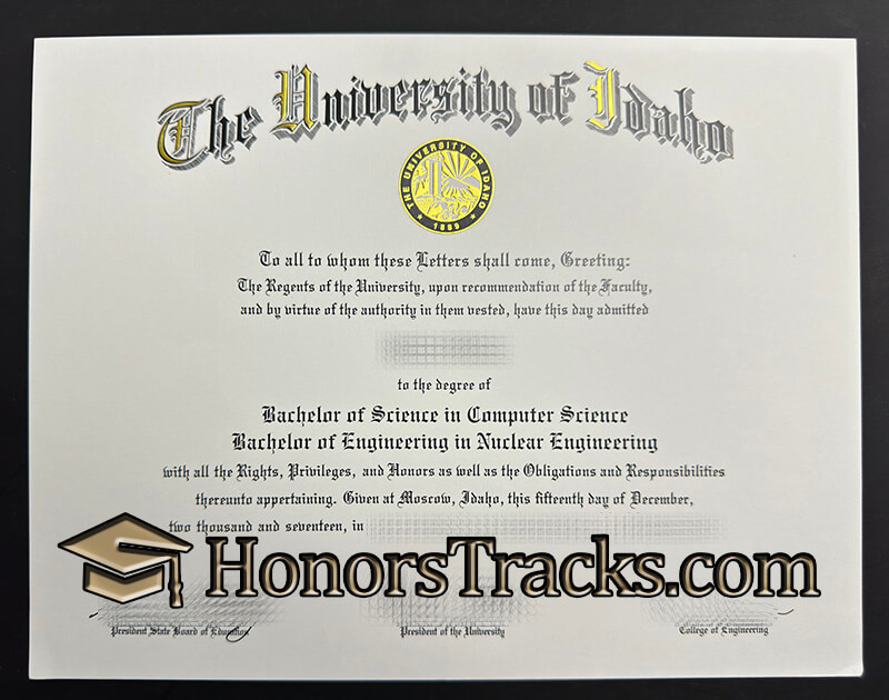 buy University of idaho diploma