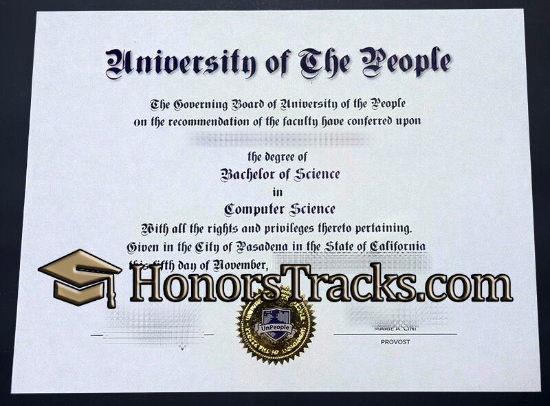 Order University of the People diploma diploma