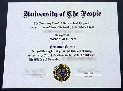 order University of the People degree