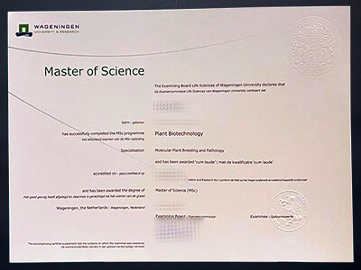 order Wageningen University & Research diploma
