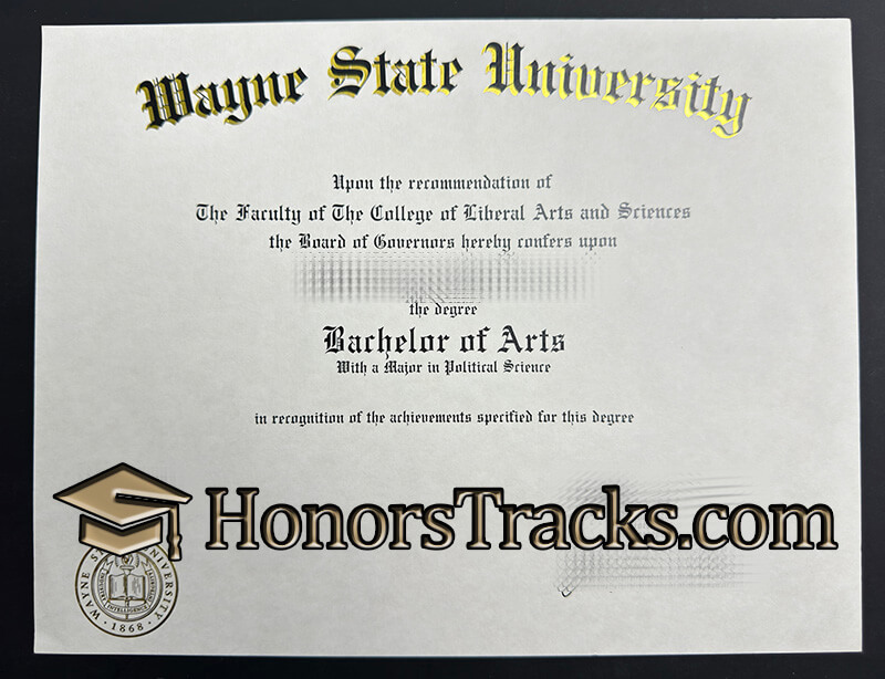 Buy Wayne State University diploma