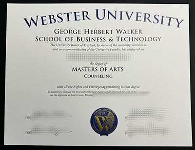 Order Webster University diploma