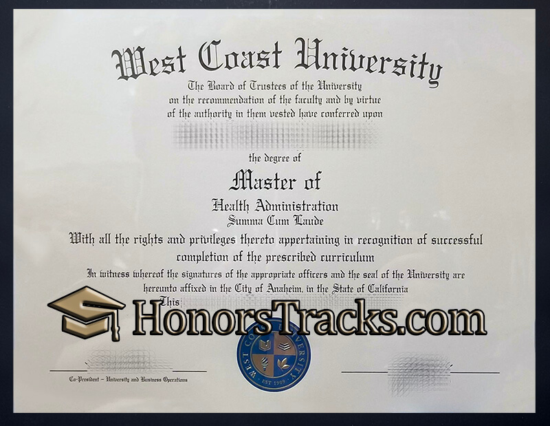 buy West Coast University degree replica
