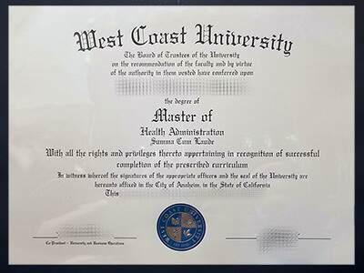 Order West Coast University diploma