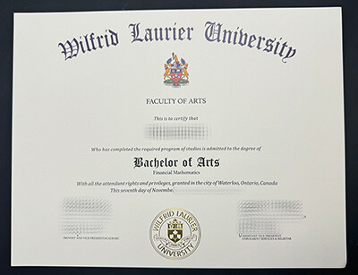 Order Wilfrid Laurier University diploma